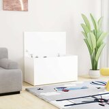  Škrinja za pohranu bijela 84 x 42 x 46 cm od konstruiranog drva | shoptok.hr