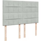  Krevet s oprugama i madracem svjetlosivi 160x200 cm baršunasti | shoptok.hr