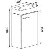 MID.YOU Kombiniran Umivalnik Slito, Črna | Shoptok.si