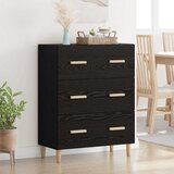 vidaXL Kreveta Crni hrast 34 x 69.5 x 90 cm Konstruirano drvo Cijene