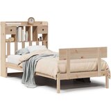  Krevet s regalom za knjige bez madraca 90x200 cm od borovine | shoptok.hr