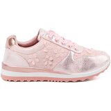 Shelvt Pink sneakers with a floral motif | Shoptok.si
