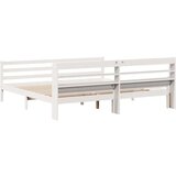 vidaXL Posteljni okvir z vzglavjem brez vzmetnice bel 180x200 cm | Shoptok.si