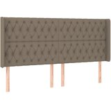  box spring s madracem LED smeđesivi 180x200 cm tkanina | shoptok.hr