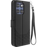 AVIZAR Ohišje za Motorolo Edge 60 Fusion in Edge 60 Denarnica 3D vzorec, Črna, (5000011113) | Shoptok.si