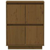  Komoda smeđa boja meda 60 x 34 x 75 cm od masivne borovine | shoptok.hr