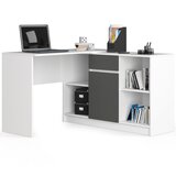 AKORD CLP B-17 SET KOMODE + PISALNA MIZA BELO / SIVO, (21713445) | Shoptok.si