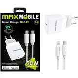 KUĆNI PUNJAČ PD QC 3.0 SET 2U1 TYPE C+KABEL MFI