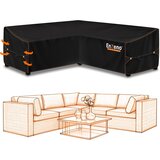 ENZENO 215×215×87cm zaščitna prevleka za L-kotni vrtni kavč | Shoptok.si