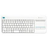  Brezžična tipkovnica Logitech K400 Plus Wireless Touch bela (Unifying, SLO gravura) | Shoptok.si