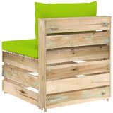  Modularna srednja sofa s jastucima od zeleno impregniranog drva | shoptok.hr