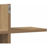  Zidna polica boja hrasta 124,5x18x60,5 cm konstruirano drva | Eponuda.ba
