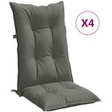  Jastuci za stolice 4 kom tamnosivi 120x50x7 cm od tkanine | shoptok.hr