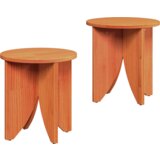  Klubska miza 2 pcs Voščeno rjava 41.5 x 41.5 x 44 cm, (5000073365) | Shoptok.si
