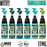 Green Stuff World Paint Set - Turquoise (Box x6) | Eponuda.com