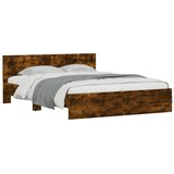  Okvir za krevet s uzglavljem i LED boja hrasta 160x200 cm | shoptok.hr