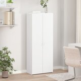Ormarić za spise bijeli 60 x 32 x 153 cm od konstruiranog drva | shoptok.hr