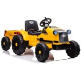  Dječji traktor na akumulator 12V s prikolicom, žuti Cijene