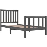  Za krevet od borovine sivi 90 x 190 cm 3FT jednokrevetni | shoptok.hr