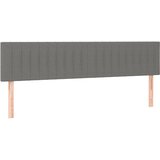  Uzglavlja tamnosiva 160x5x78/88 cm od tkanine | shoptok.hr
