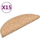  Prostirke za stepenice 15 kom 56x17x3 cm zlatne poluokrugle | shoptok.hr