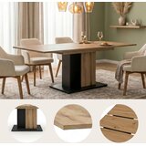 MID.YOU JEDILNA MIZA, antracit, barve hrasta | Shoptok.si