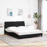  Okvir za krevet bez madraca crni 160x200 cm od tkanine | shoptok.hr