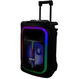 Akai karaoke 800W PMPO, FM, LED, 15", daljinsk, kolica-ručka, 2xbež mik, ABTS-15 | shoptok.hr