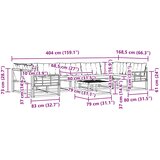  Set vanjskih sofa 8 pcs Bijela i svjetlosiva | shoptok.hr