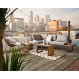 Amatio LOUNGE GARNITURA akacija masivno aluminij | Shoptok.si
