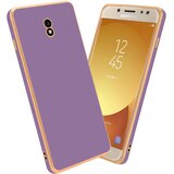 Cadorabo Ohišje, združljiv s Samsungom v sijajnem vijoličnem - zlati - zaščitni pokrov iz fleksibilnega silikona TPU in z zaščito pred kamero, (20617337) | Shoptok.si