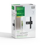 Greentech zidna rasvjeta led 20W 1600lm 3000K crna senzor | shoptok.hr
