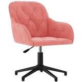 Maison Chic Vrtljiv pisarniški stol - računalniški stol roza žamet, (21784197) | Shoptok.si