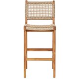 House Nordic Barska stolica od masivne tikovine u prirodnoj boji (visine sjedala 60 cm) Derby – | shoptok.hr