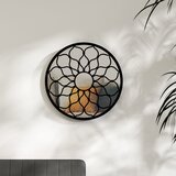  Ogledalo crno 40 x 3 cm željezno okruglo za unutarnju upotrebu | Eponuda.com