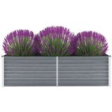  Sadilica od pocinčanog čelika 160 x 40 x 45 cm siva | shoptok.hr