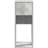 vidaXL Računalniški stolp s predalom betonsko sivo 30x44x74 cm | Shoptok.si
