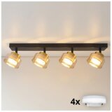 Brilagi LED RGB prigušiva spot svetiljka AURA LUX 4xGX53/14W/230V Wi-Fi Tuya crna/zlatna Cene