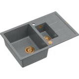 Quadron sudoper MORGAN 156 + nano PVD srebrno siva/bakar s daljinskim upravljanjem | shoptok.hr