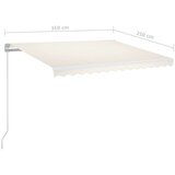  Samodejno zložljiva tenda 350x250 cm krem | Shoptok.si