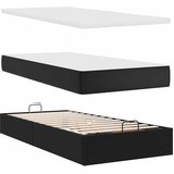  Otomanski krevet s madracem crni 90x190cm umjetna koža | shoptok.hr