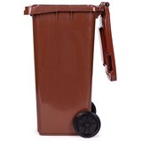  Kanta za otpad 120 L – smeđa, bio, s kotačima | shoptok.hr