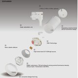  led šinski reflektor LI4033, mf, 20W, 3U1 dmb, crni | Eponuda.com