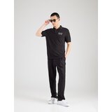 Ea7 Emporio Armani Majica črna / srebrna | Shoptok.si