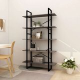 vidaXL ormarić za knjige s 5 razina sivi 100 x 30 x 175 cm od borovine Cijene