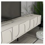 Hanah home TV ormarić s policama Lyon 2, 180 cm, Krem-bijela | Eponuda.ba
