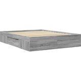 vidaXL Posteljni okvir siva sonoma 160x200 cm inženirski les | Shoptok.si