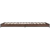 vidaXL Okvir za krevet smeđi hrast 75x190 cm konstruirano drvo i metal | shoptok.hr