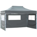Šator za svadbe - šator za zabave Antracit 291 x 431 x 315 cm Oxford tkanina - Antracit s 4 bočna zida Da | shoptok.hr