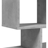  Sobna pregrada / regal za knjige sivi 92x29x112 cm drveni | shoptok.hr